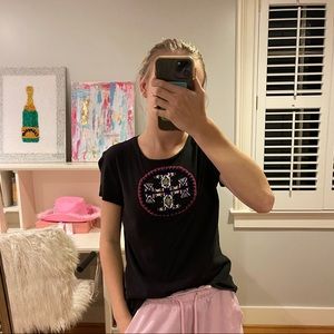 beaded tory burch shirt